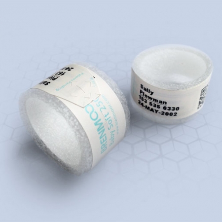 Brenmoor BABYSOFT250 white extra care sticker seal printable patient hospital bracelet