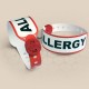 Brenmoor FAST ALLERGY red alert printable patient hospital bracelet