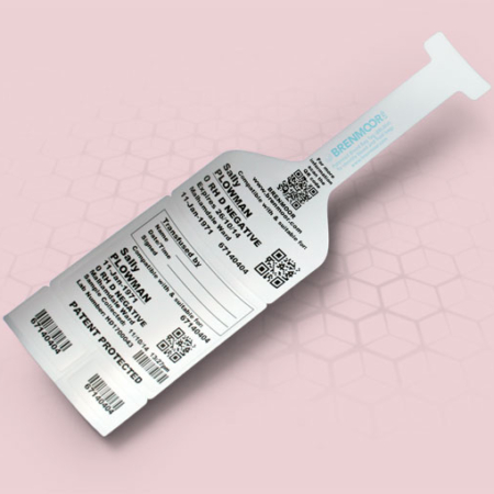 Brenmoor innovative MHRA compliant blood bag tag label