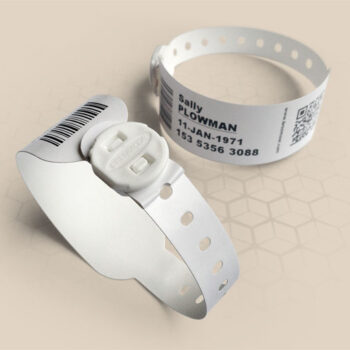 FAST100 clasp-fastening 30mm adult hospital wristband